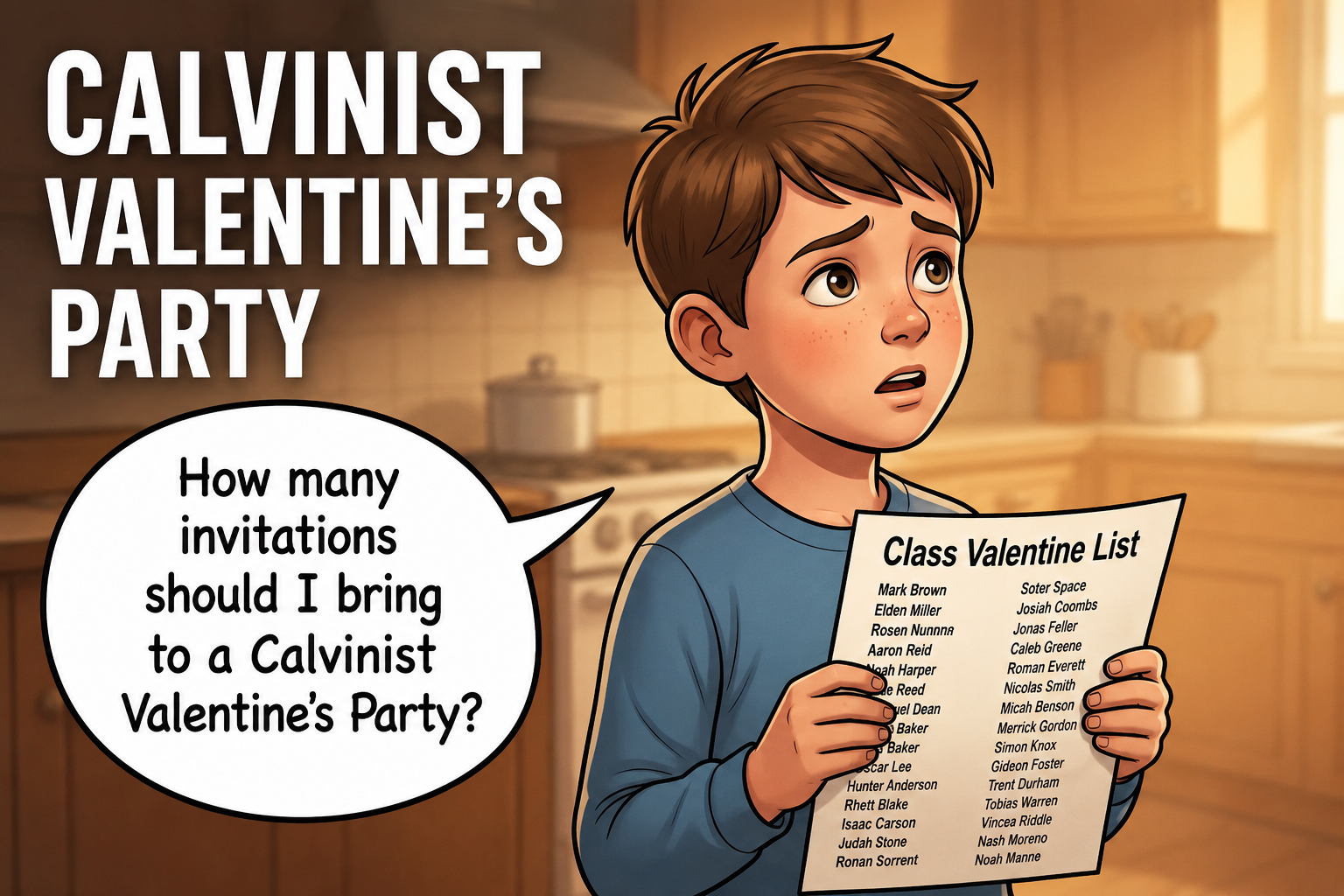 Calvinist Valentines Party