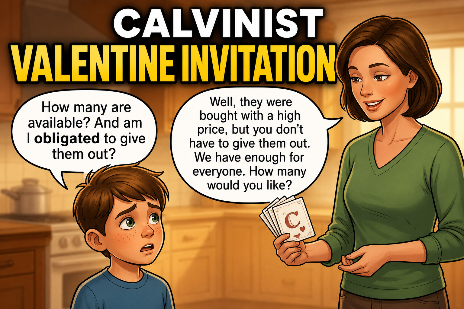 Calvinist Valentines Invitation