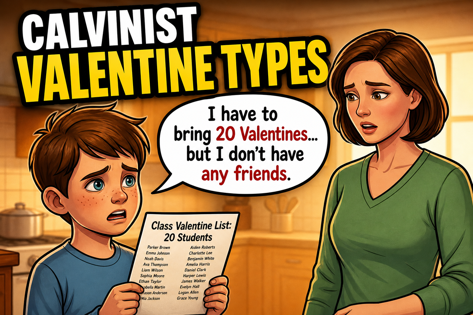 Calvinist Valentine Types